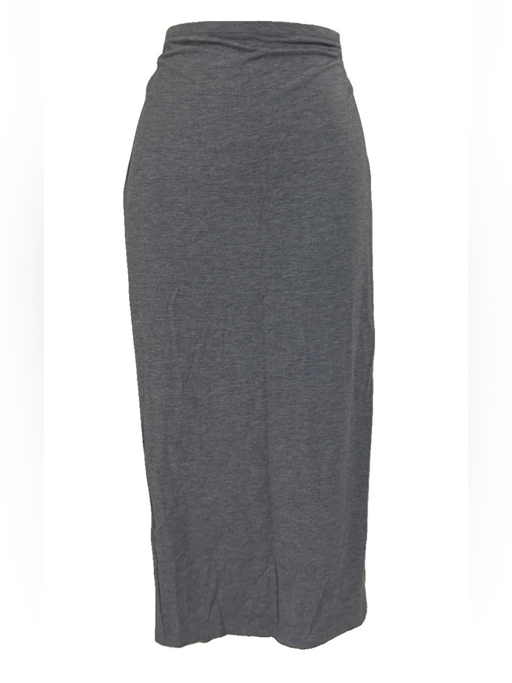 Gray Pencil Skirt | Soft Stretch Fabric | Slim Fit Minimalist Size Medium